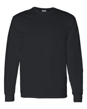 Gildan Heavy Cotton™ Long Sleeve T-Shirt 5400 in Black