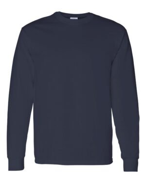 Gildan Heavy Cotton™ Long Sleeve T-Shirt 5400 in Navy