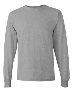 Gildan Heavy Cotton™ Long Sleeve T-Shirt 5400 in sport grey