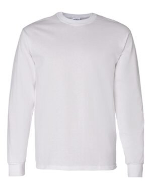 Gildan Heavy Cotton™ Long Sleeve T-Shirt 5400 in White