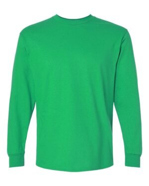 Gildan Heavy Cotton™ Long Sleeve T-Shirt 5400 in Irish Green