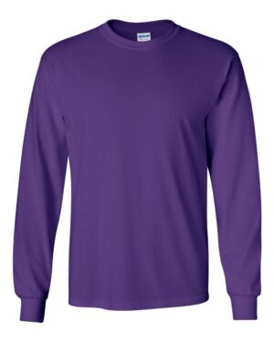 Gildan Heavy Cotton™ Long Sleeve T-Shirt 5400 in Purple