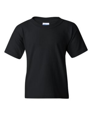 Gildan Heavy Cotton™ Youth T-Shirt – 5000B in Black: A Quality Choice for Children
