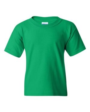 Gildan Heavy Cotton™ Youth T-Shirt – 5000B in Irish Green: A Quality Choice for Children