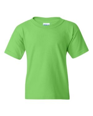 Gildan Heavy Cotton™ Youth T-Shirt – 5000B in Lime: A Quality Choice for Children
