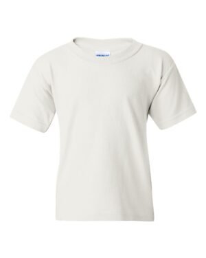 Gildan Heavy Cotton™ Youth T-Shirt – 5000B in white: A Quality Choice for Children