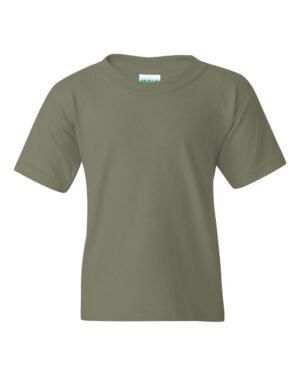 Gildan Heavy Cotton™ Youth T-Shirt – 5000B in Military Green: A Quality Choice for Children