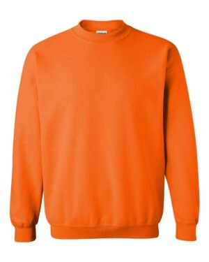 Gildan Heavy Blend™ Crewneck Sweatshirt - Classic 18000 Color safety orange